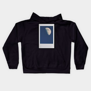 First Quarter Moon Instant Photo Kids Hoodie